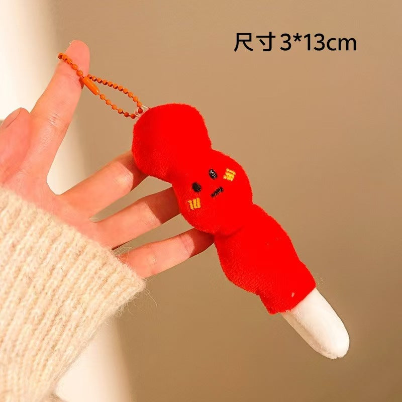 Wholesale Creative Food Plush Doll Pendant Girl Backpack Pendant Keychain Pendant Doll Small Gift Event Stall